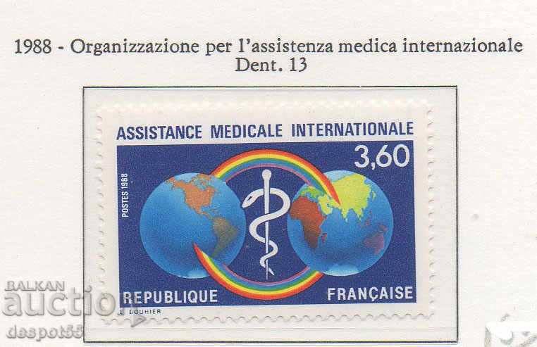 1988. France. International medical aid.