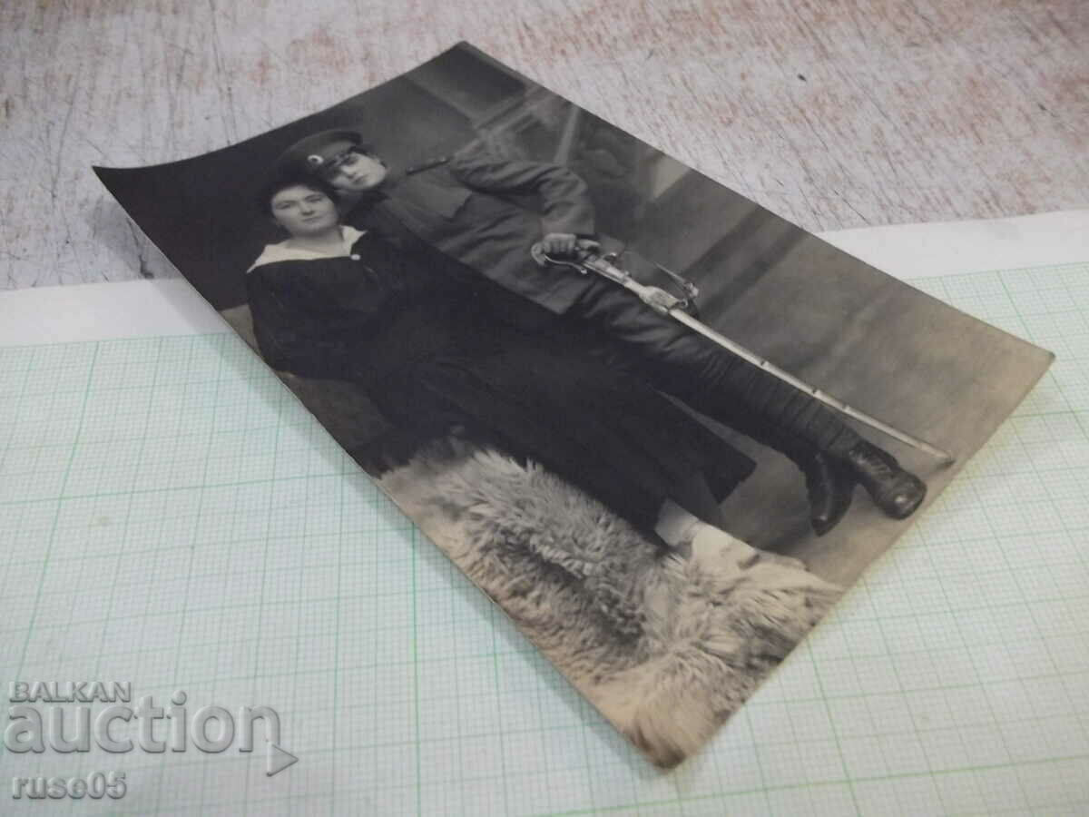 Auction  Old photo of civilian and uniform