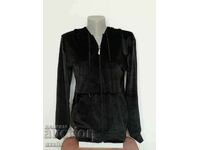 New Women's Black Hooded Tracksuit M