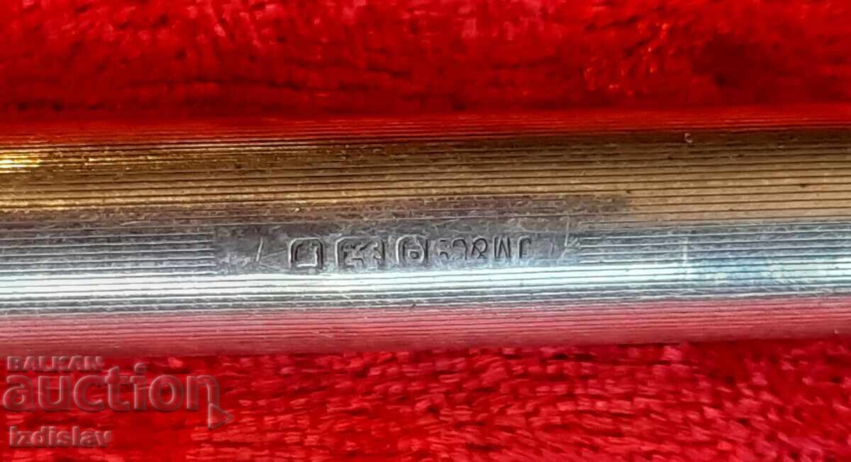 Vintage silver mechanical pencil with markings. - 7 Vintage silver mechanical pencil with markings. - 7