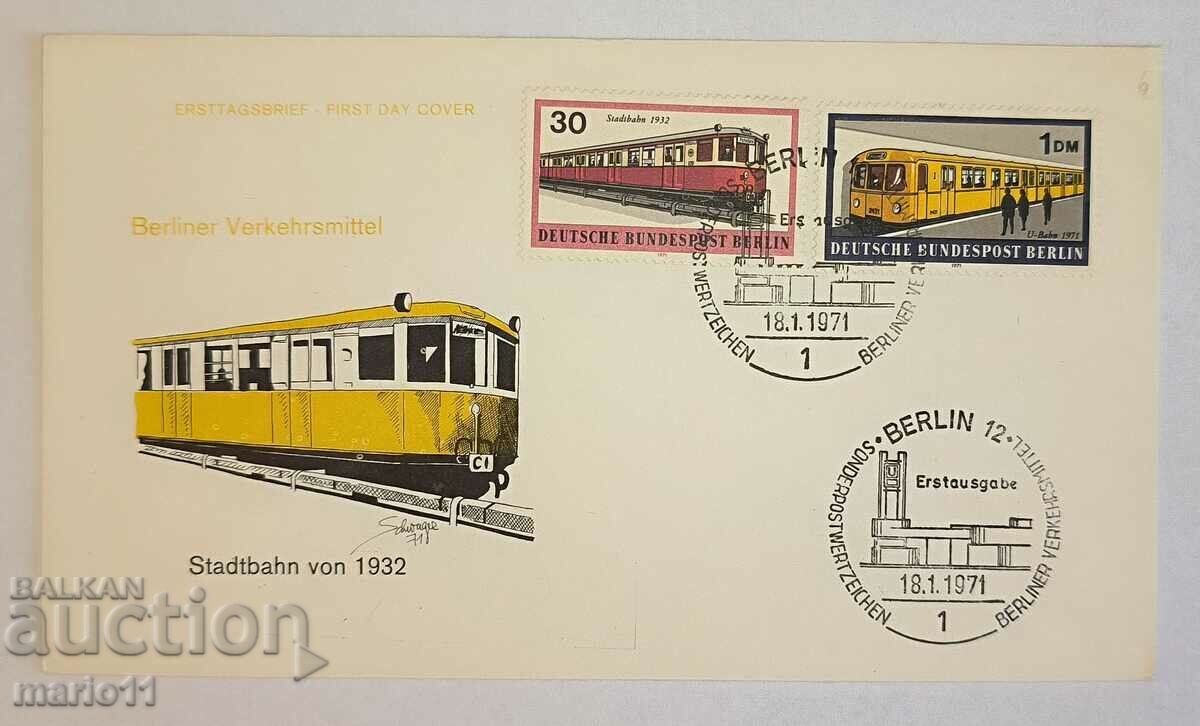 Germania - Berlin - Plic poștal - 1971