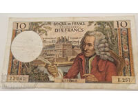 Franta 10 Franci 1965 Pick 147b Ref 2342