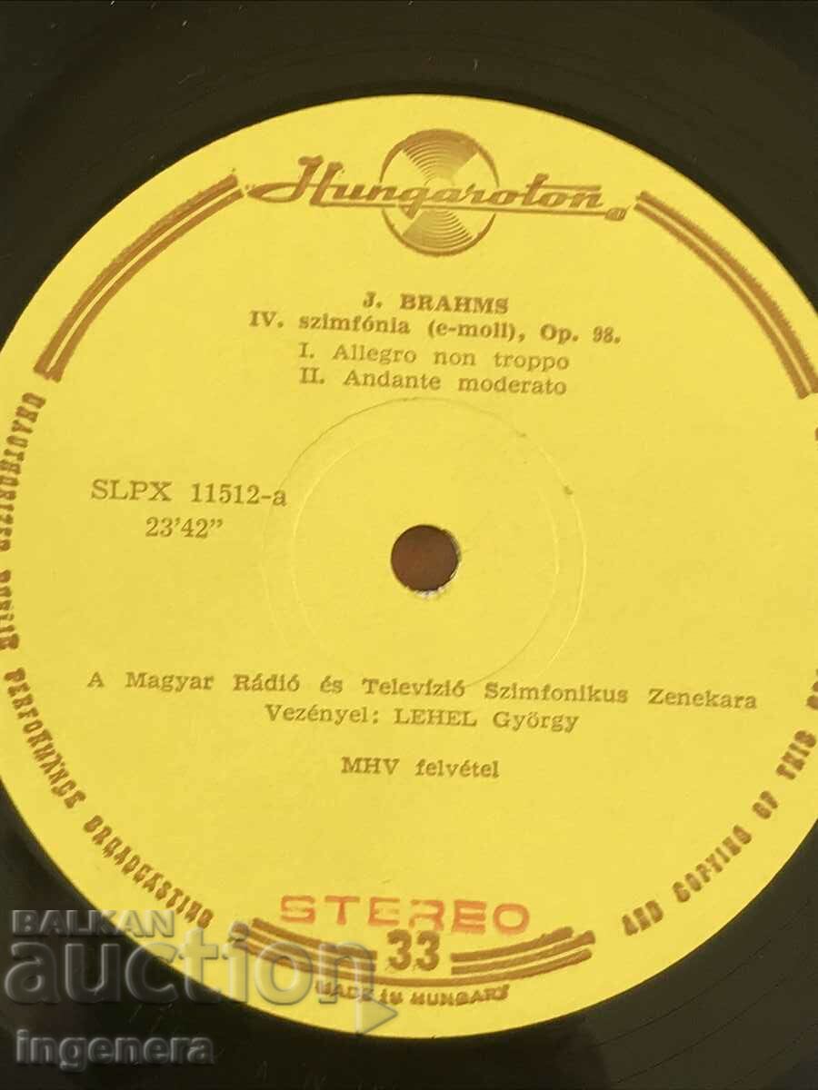 Auction RECORD GRAMOPHONE CLASSICAL MUSIC - BRAMS Auction RECORD GRAMOPHONE CLASSICAL MUSIC - BRAMS