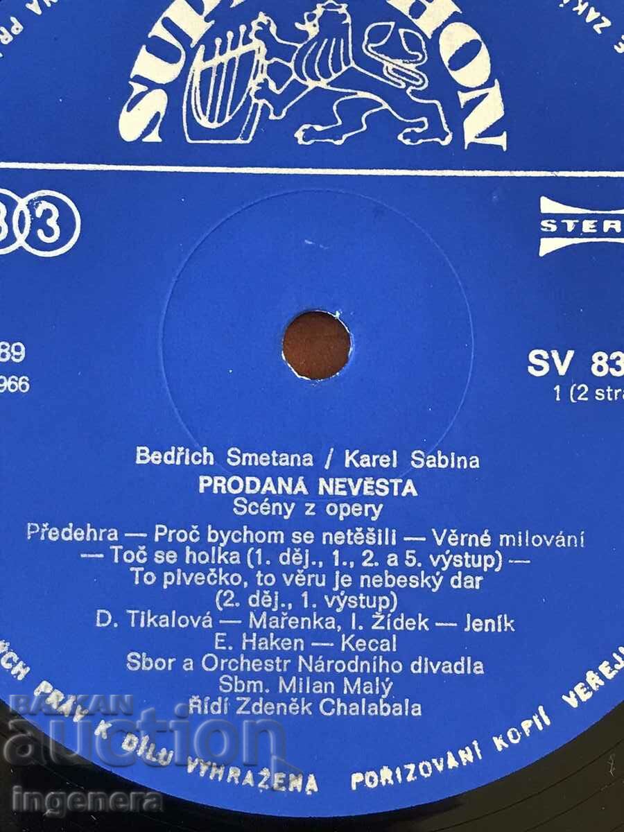 Auction RECORD GRAMOPHONE OPERA-SOLD BRIDE BY B. SMETANA Auction RECORD GRAMOPHONE OPERA-SOLD BRIDE BY B. SMETANA