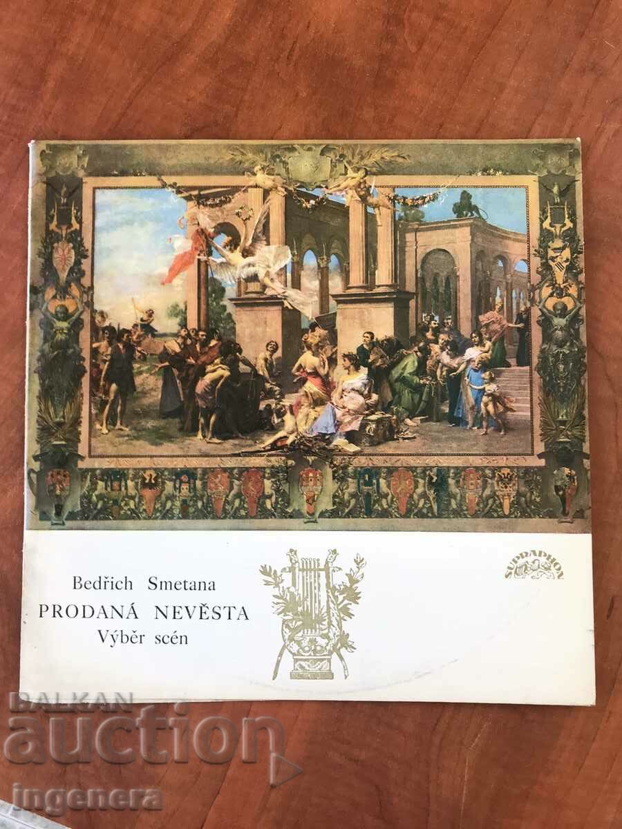 Delivery of RECORD GRAMOPHONE OPERA-SOLD BRIDE BY B. SMETANA Delivery of RECORD GRAMOPHONE OPERA-SOLD BRIDE BY B. SMETANA