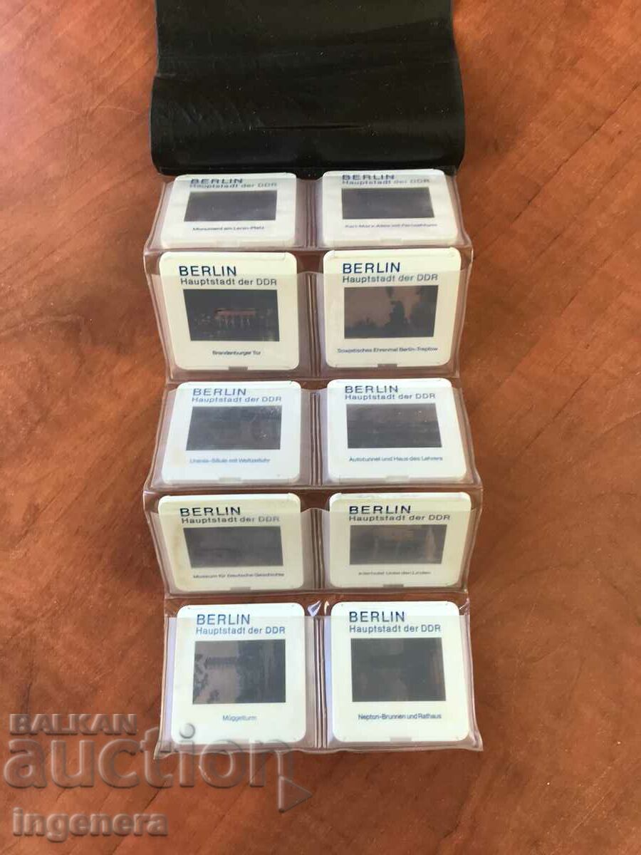 Auction  SLIDES SET 10 PCS. COLORFUL IN THE ORIGINAL PACKAGING-BERLIN