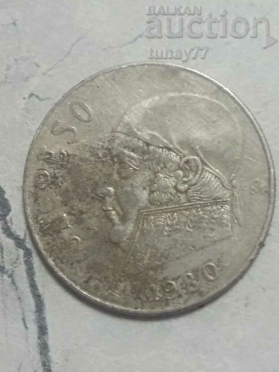 1 peso Mexic 1980