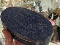 OLD BOX LAPIS LAZULI JEWELRY STONE GOLD BOX