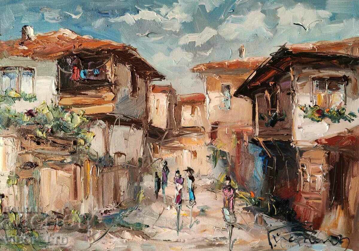 Hud. Jordanov/oil painting 50/35/SUNNY, SEA WALK / II