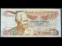 Ghana 200 Cedis 1986 Pick 27b Ref 9203