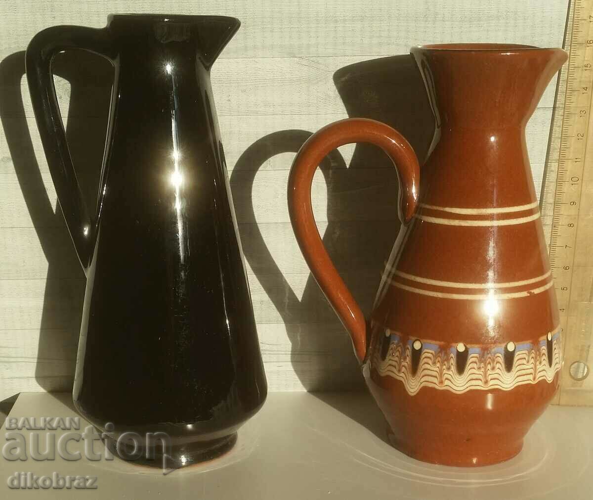 Two ceramic jugs / Vases 2x300 ml - from a penny