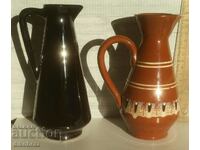 Two ceramic jugs / Vases 2x300 ml - from a penny