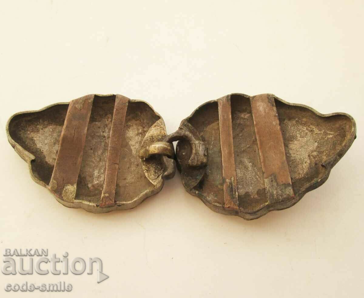 Livrarea Vechi pafty autentic renascentist din argint pentru costum Livrarea Vechi pafty autentic renascentist din argint pentru costum