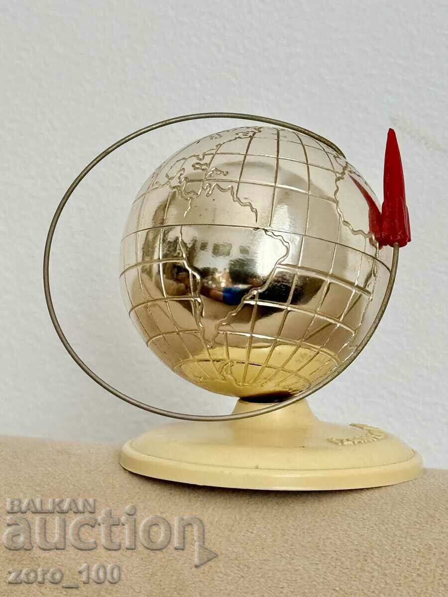 Vintage Soviet souvenir on the occasion of the first flight into space