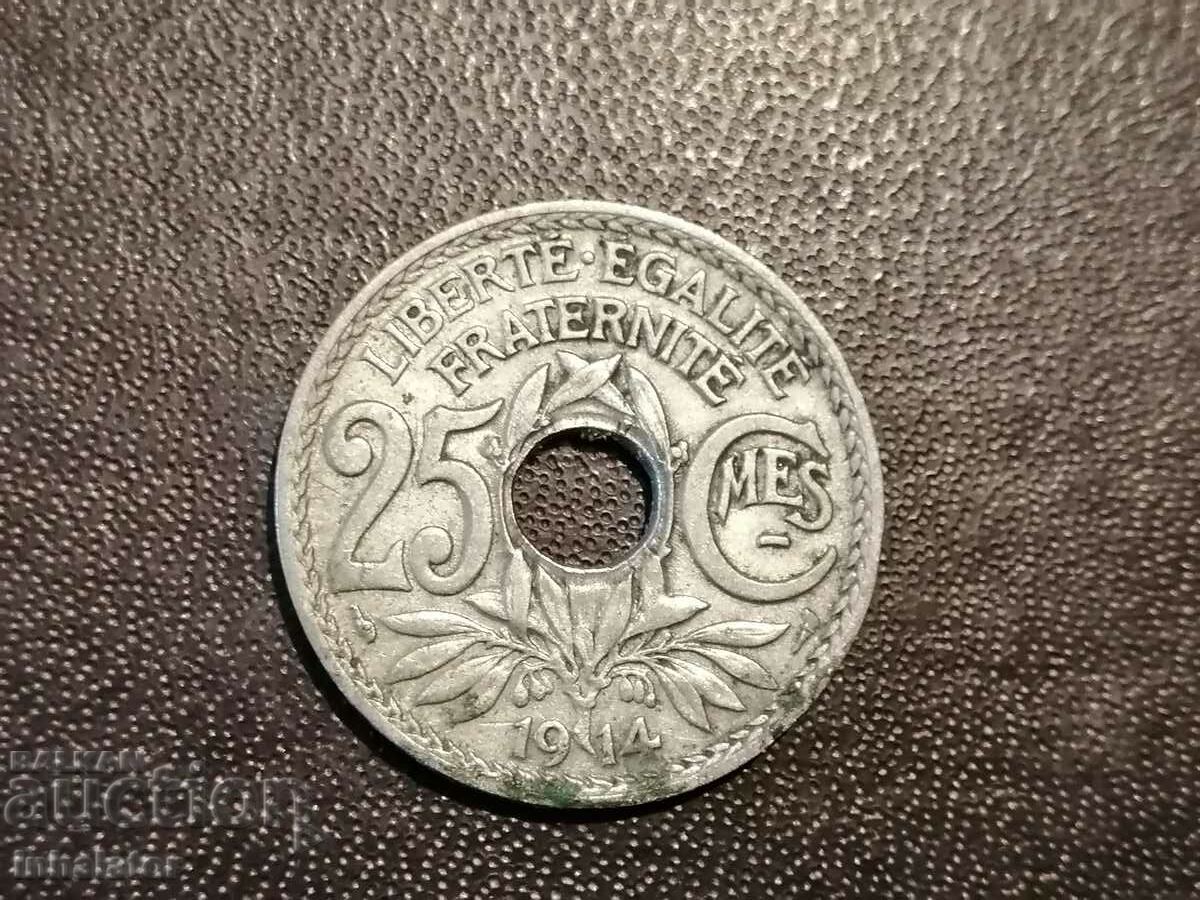 1914 25 centimes France