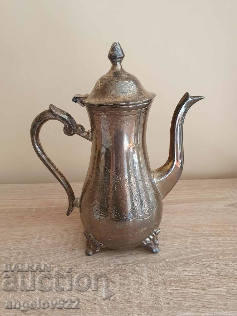 A beautiful old metal kettle