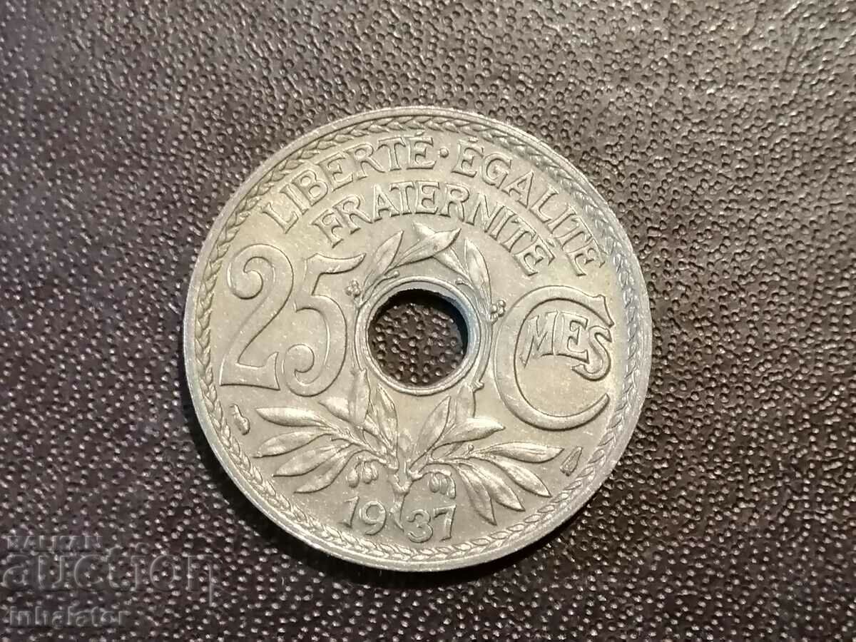 1937 25 centimes France