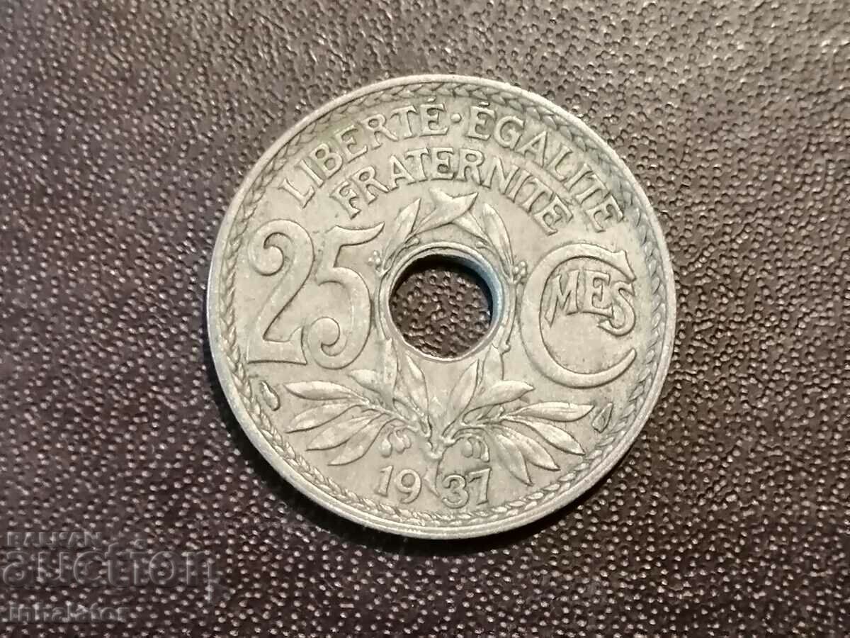 1937 25 centimes France