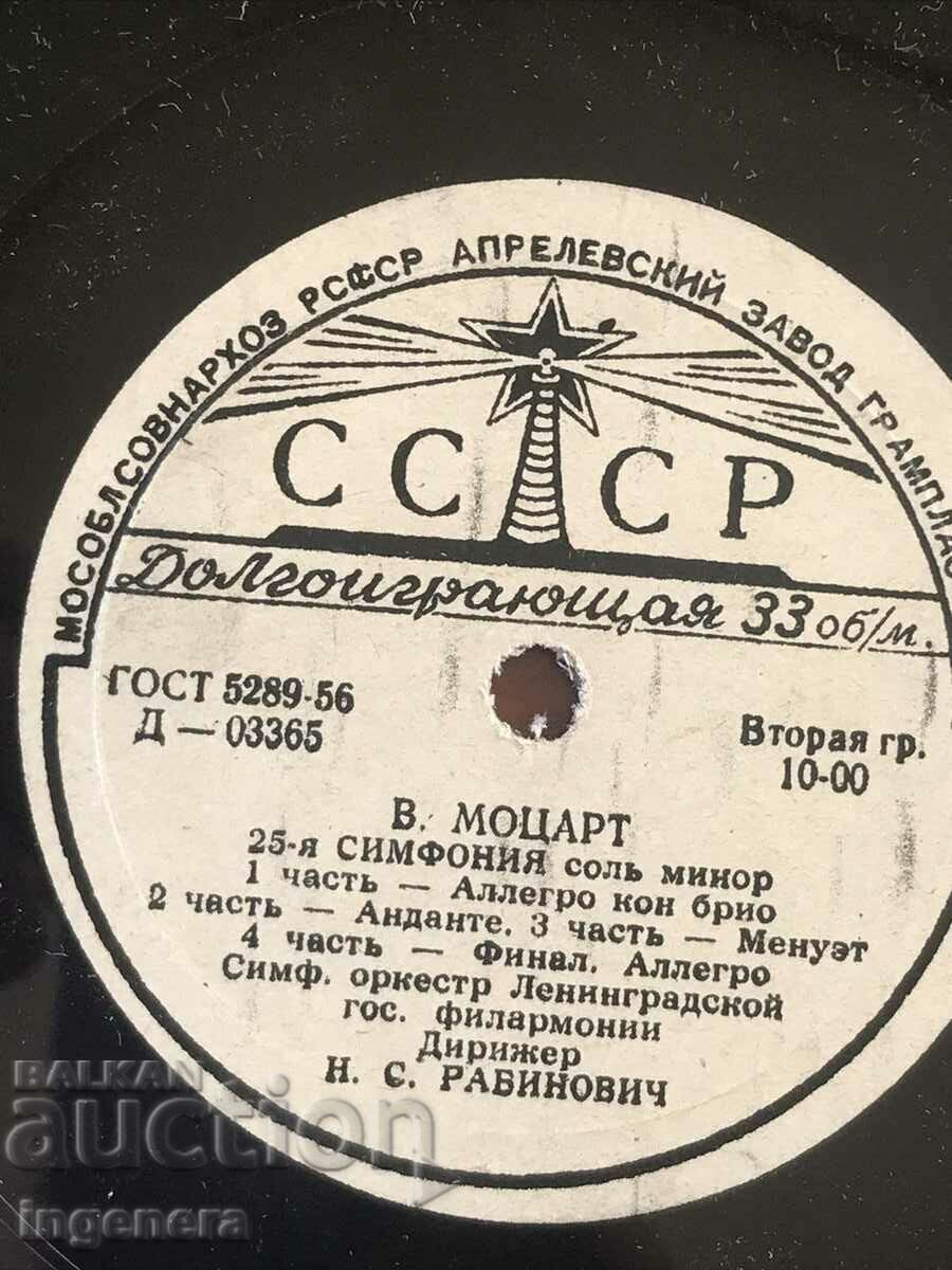 Licitație PLACA GRAMOFON BACHELIT MUZICA CLASICA-MOZART Licitație PLACA GRAMOFON BACHELIT MUZICA CLASICA-MOZART