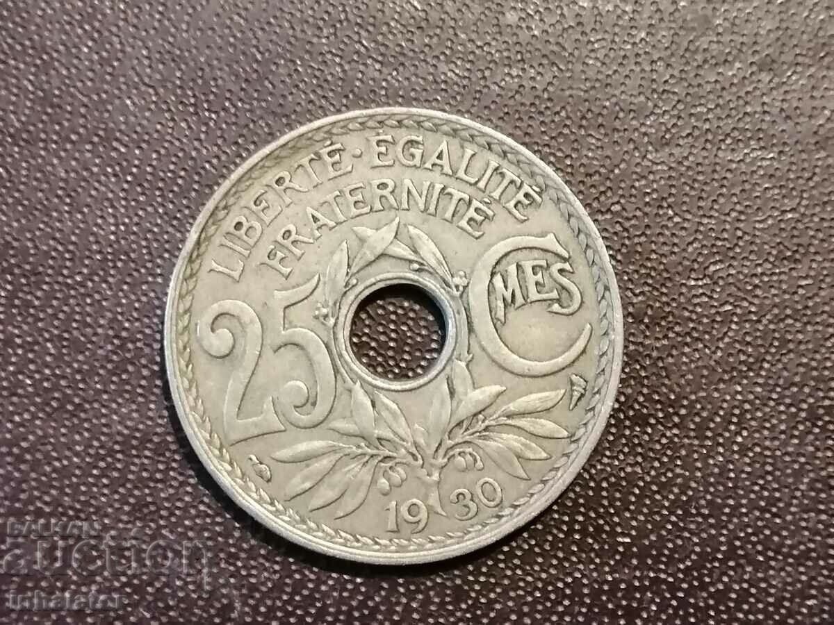 1930 25 centimes France