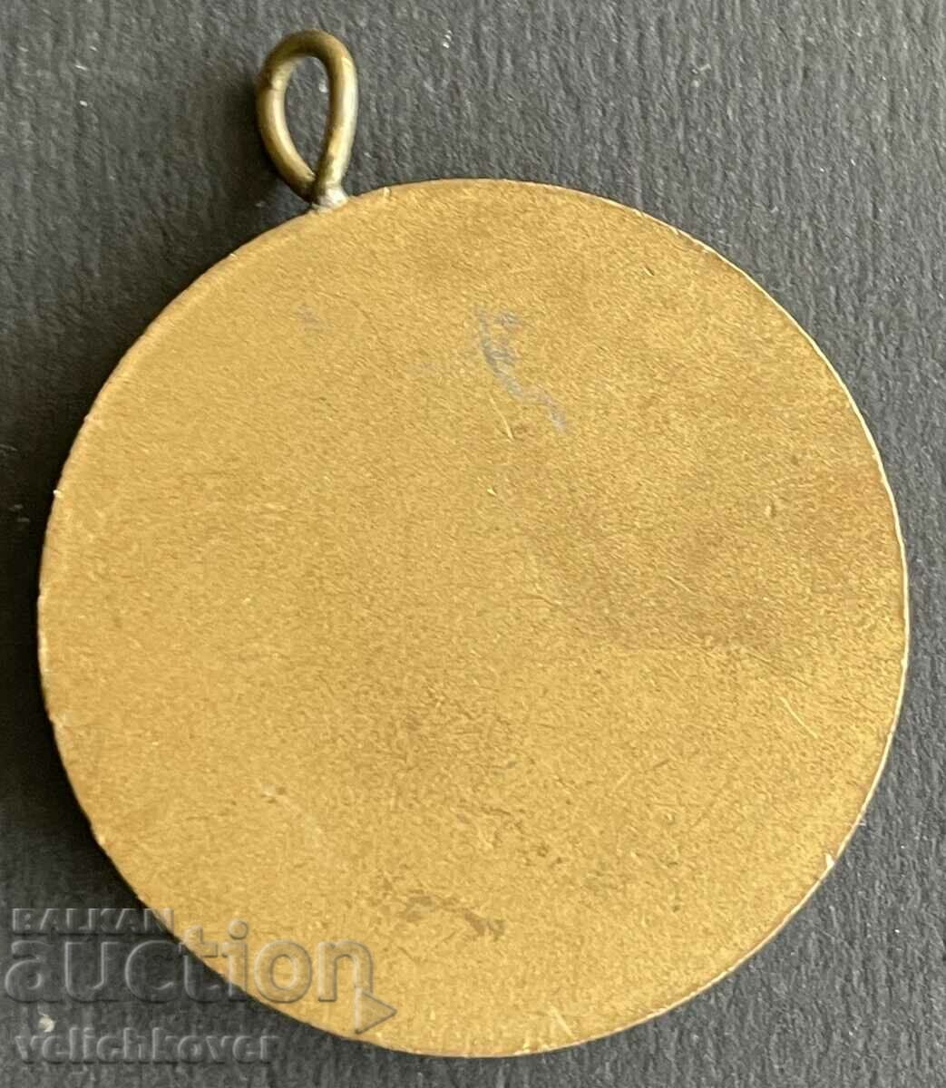 38404 Bulgaria humorous medal chickens dancing Kan Kan with price 8.00 BGN | € 4.09