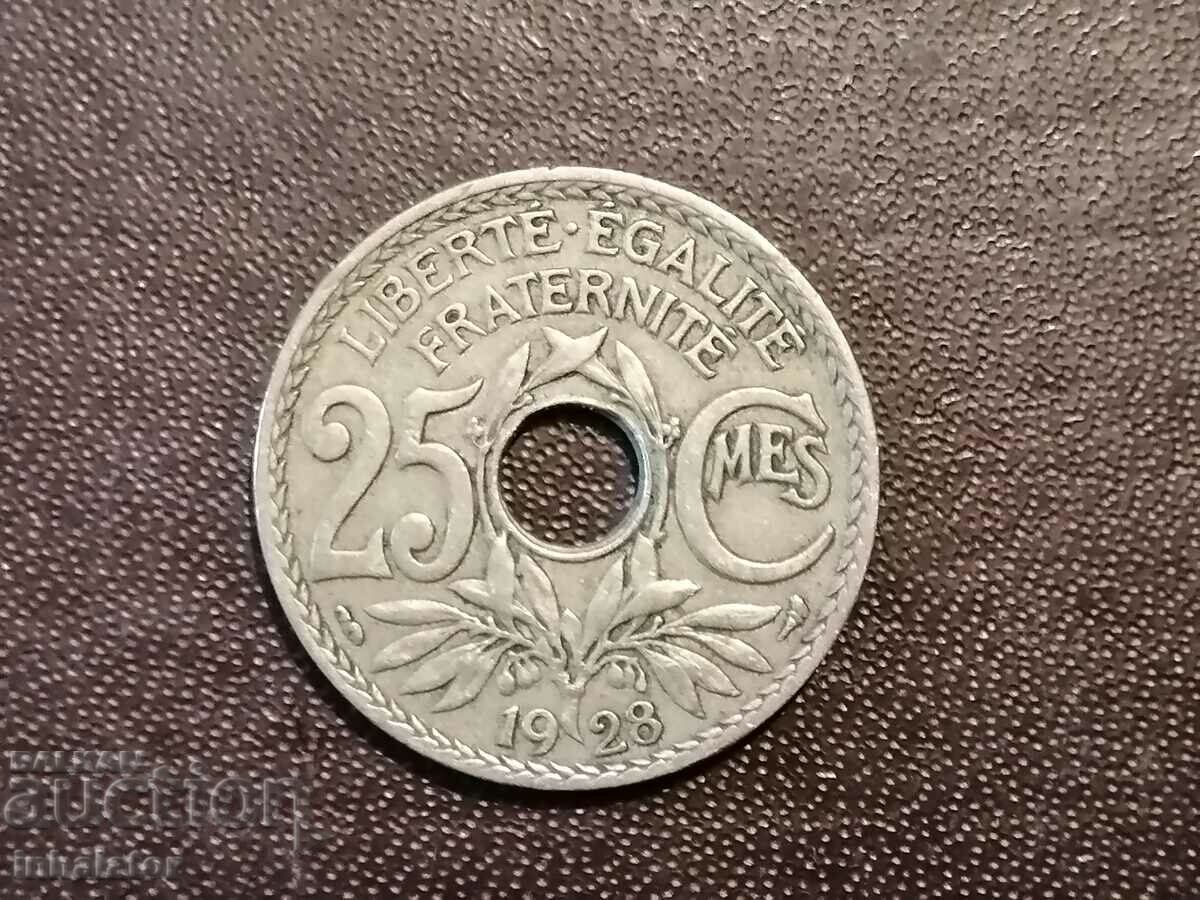 1928 25 centimes France