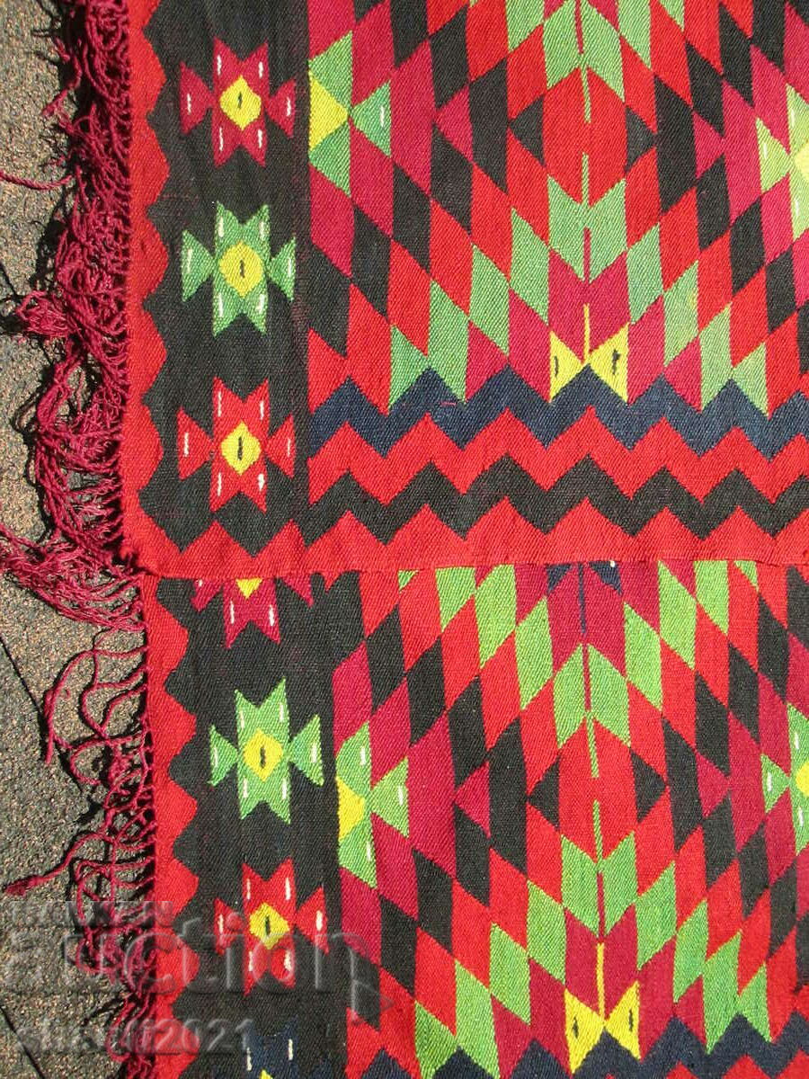 Rare 19C Teteven wool carpet, double-faced 4.20 x 2.30m. - 5