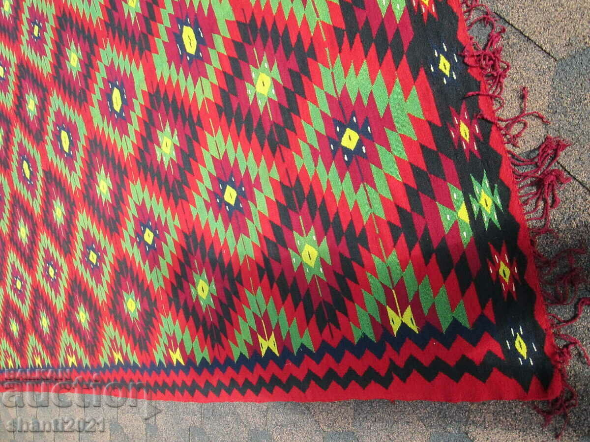 Rare 19C Teteven wool carpet, double-faced 4.20 x 2.30m. - 6