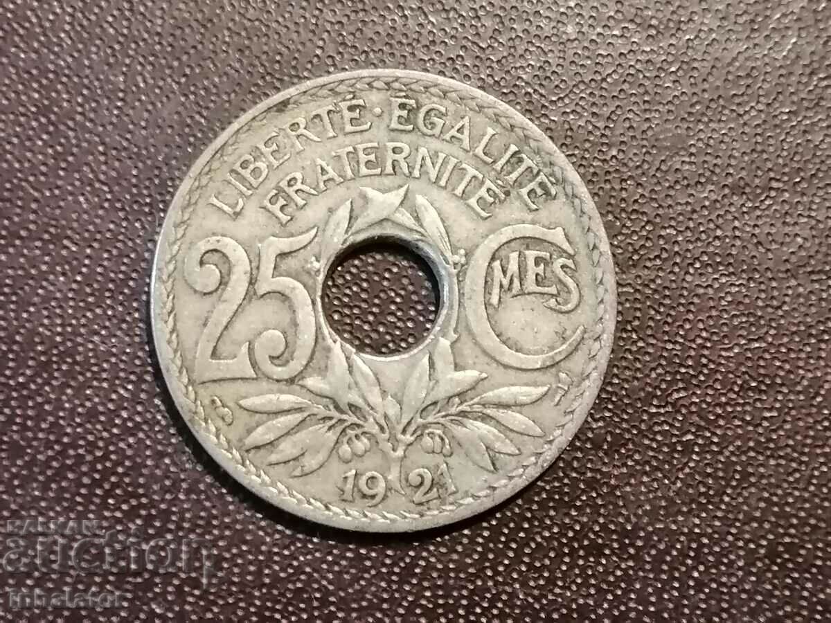 1921 25 centimes France