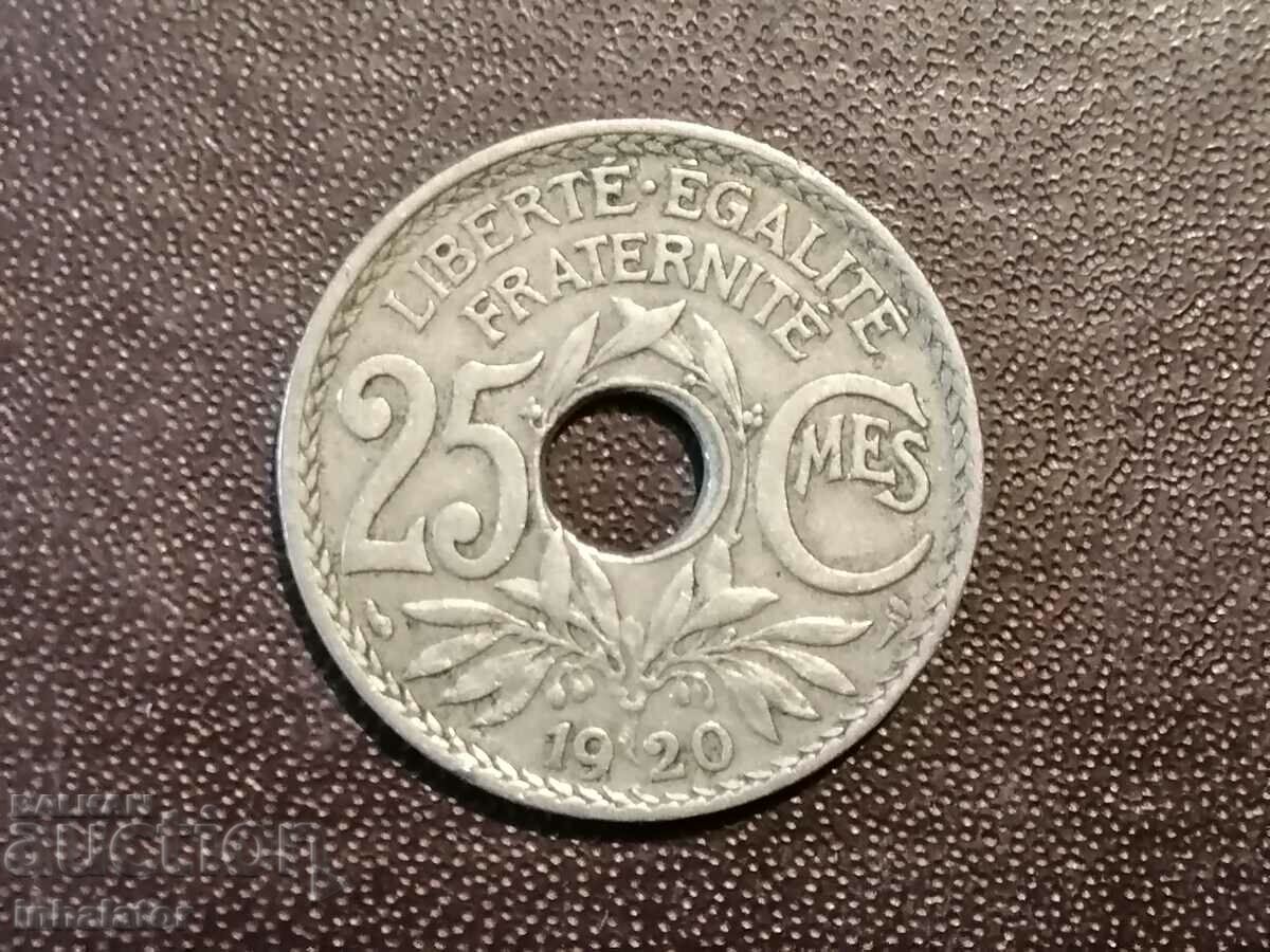 1920 25 centimes France