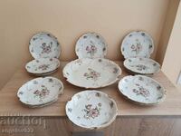 Altenburg Saxony 13 Piece Porcelain Cake Set!