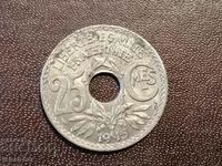 1915 year 25 centimes France