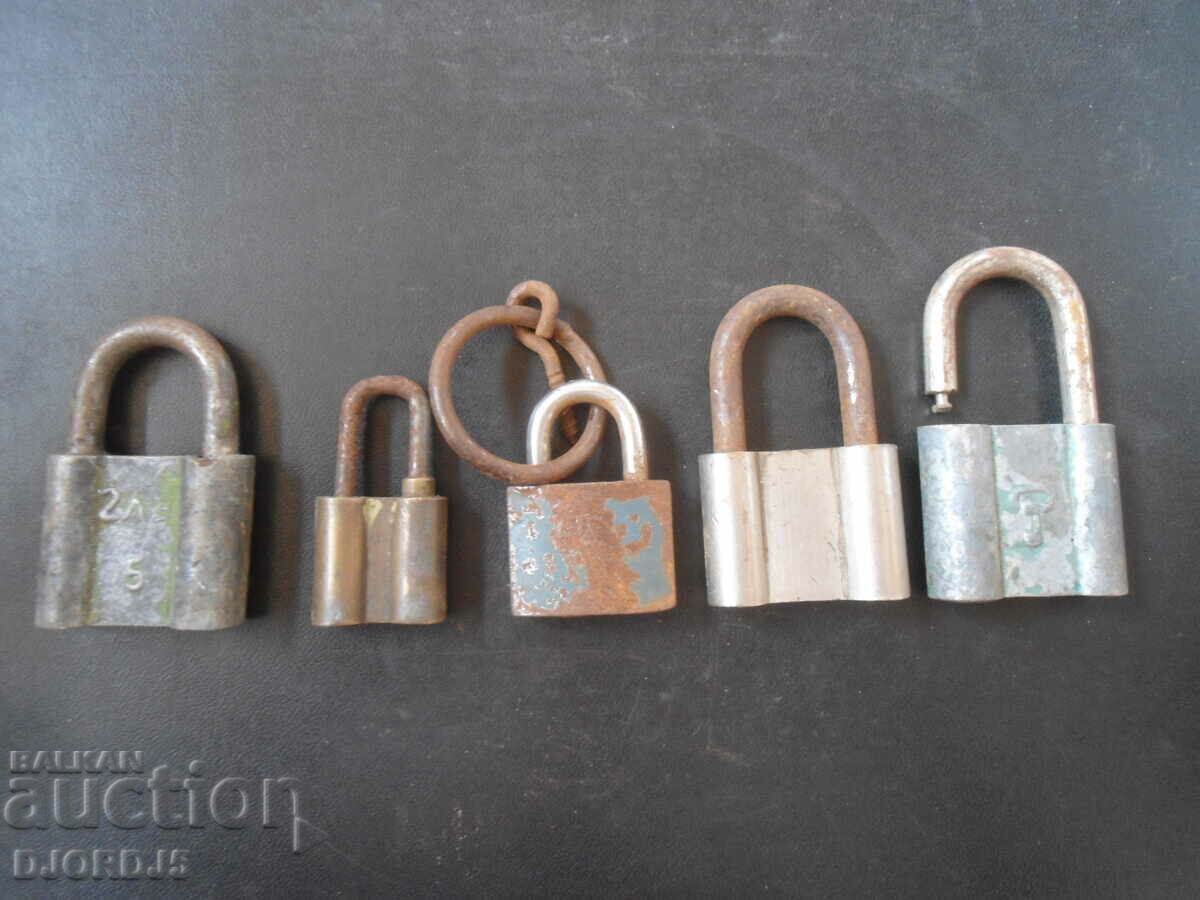 Lot of padlocks, 5 pieces