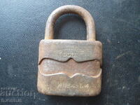 Old padlock, markings