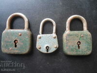 Old padlocks, 3 pieces