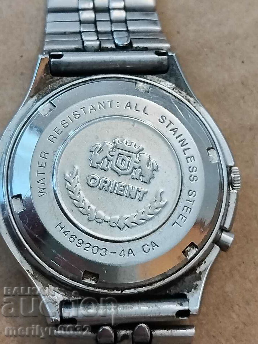 Το ρολόι χειρός Orient ΛΕΙΤΟΥΡΓΕΙ με τιμή 49.00 BGN | € 25.05 Το ρολόι χειρός Orient ΛΕΙΤΟΥΡΓΕΙ με τιμή 49.00 BGN | € 25.05