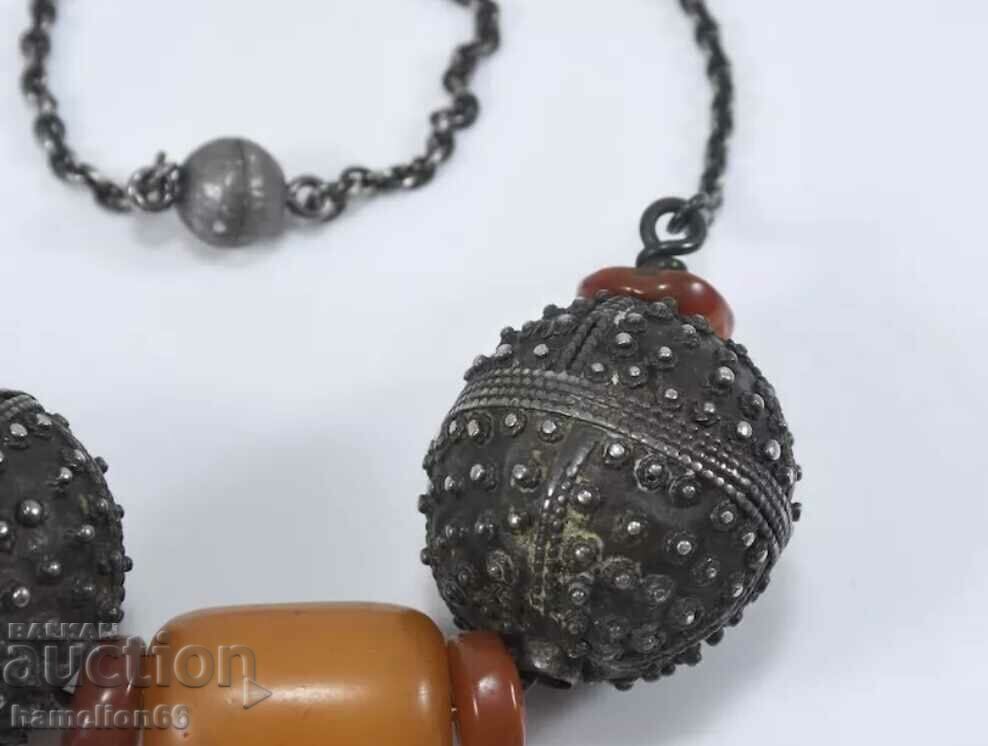 Old jewelry - silver, amber - 5 Old jewelry - silver, amber - 5