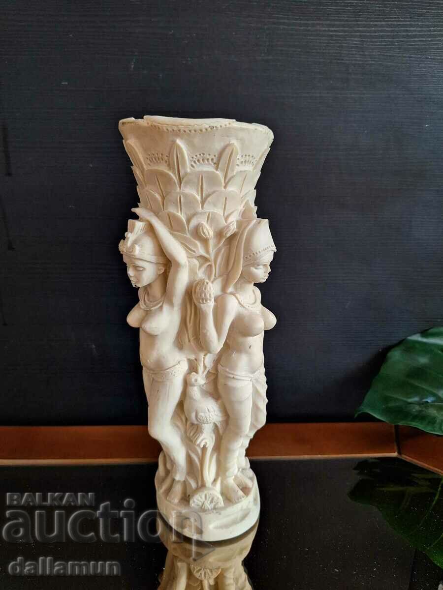 Stunning Vase Sculpture, 3 Graces, Ivory Dust with price 50.00 BGN | € 25.56 Stunning Vase Sculpture, 3 Graces, Ivory Dust with price 50.00 BGN | € 25.56