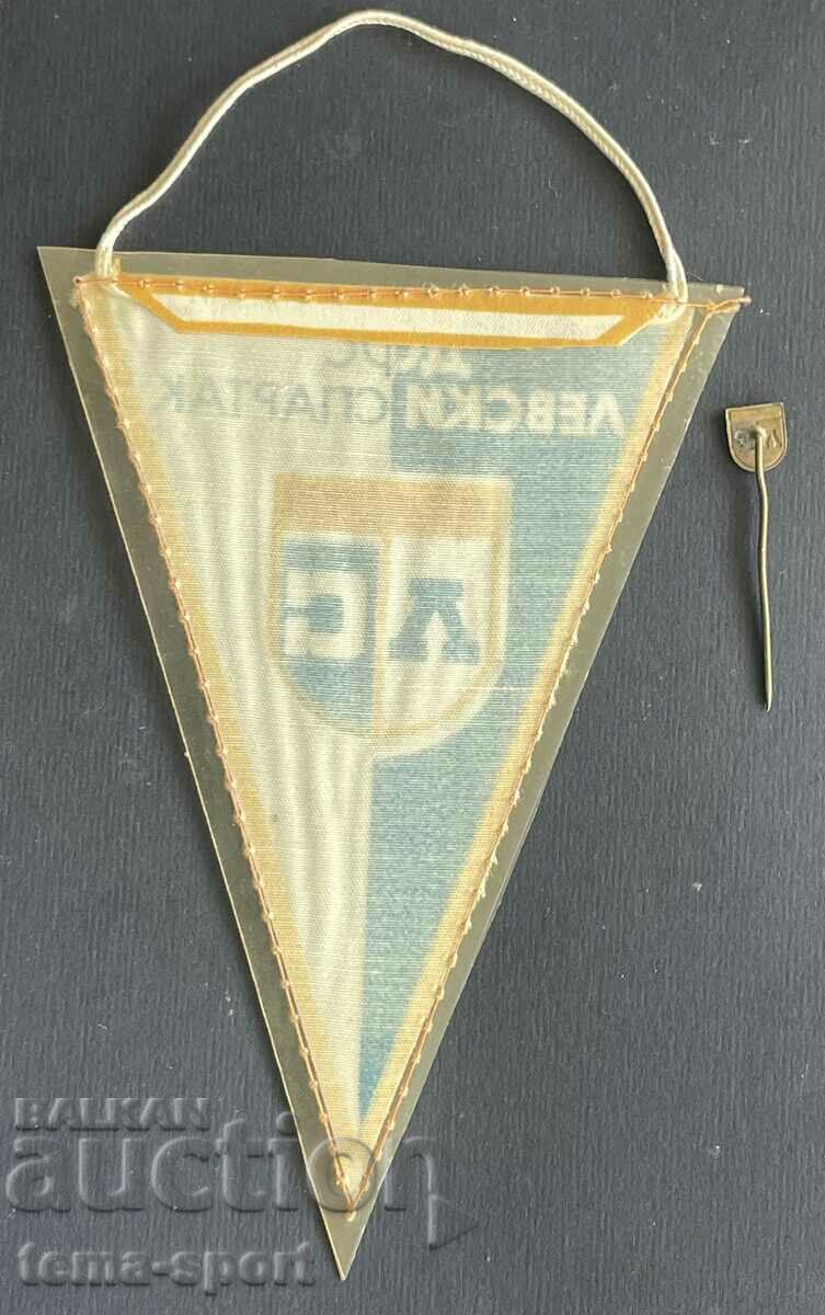 Auction 768 Bulgaria sign and flag football club Levski Sofia Auction 768 Bulgaria sign and flag football club Levski Sofia