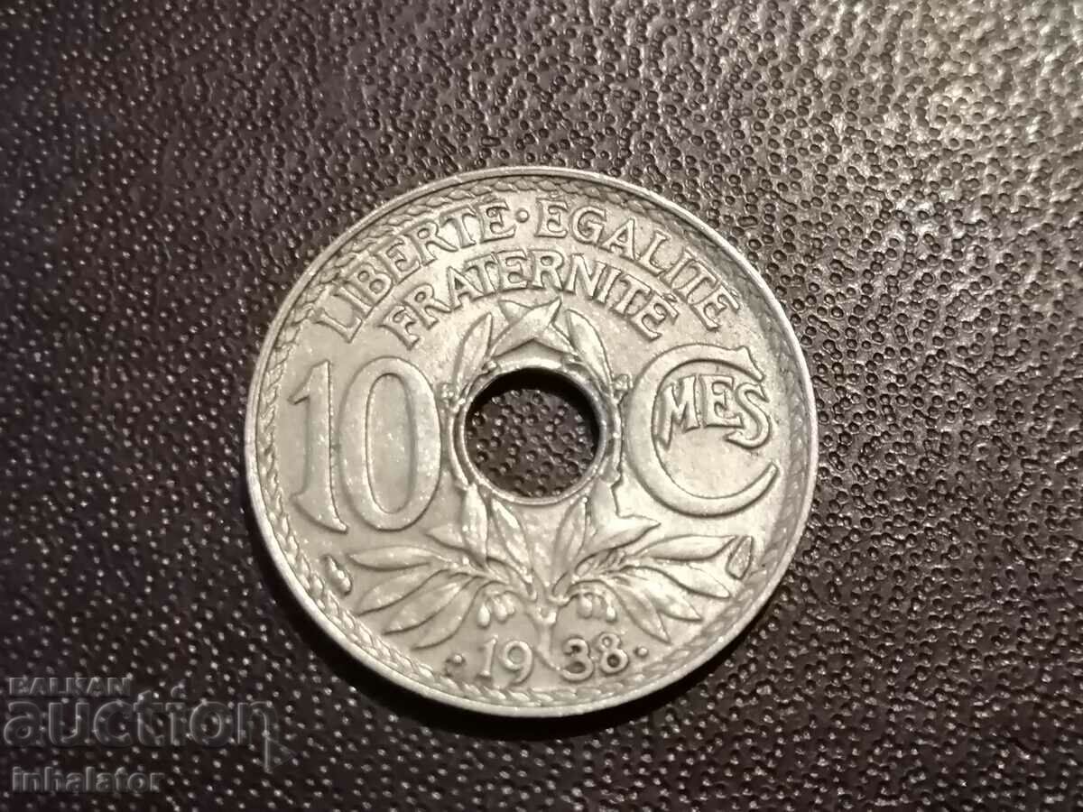 1938 10 centimes France