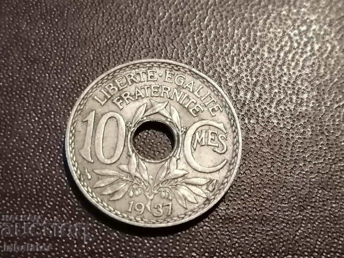 1937 10 centimes France