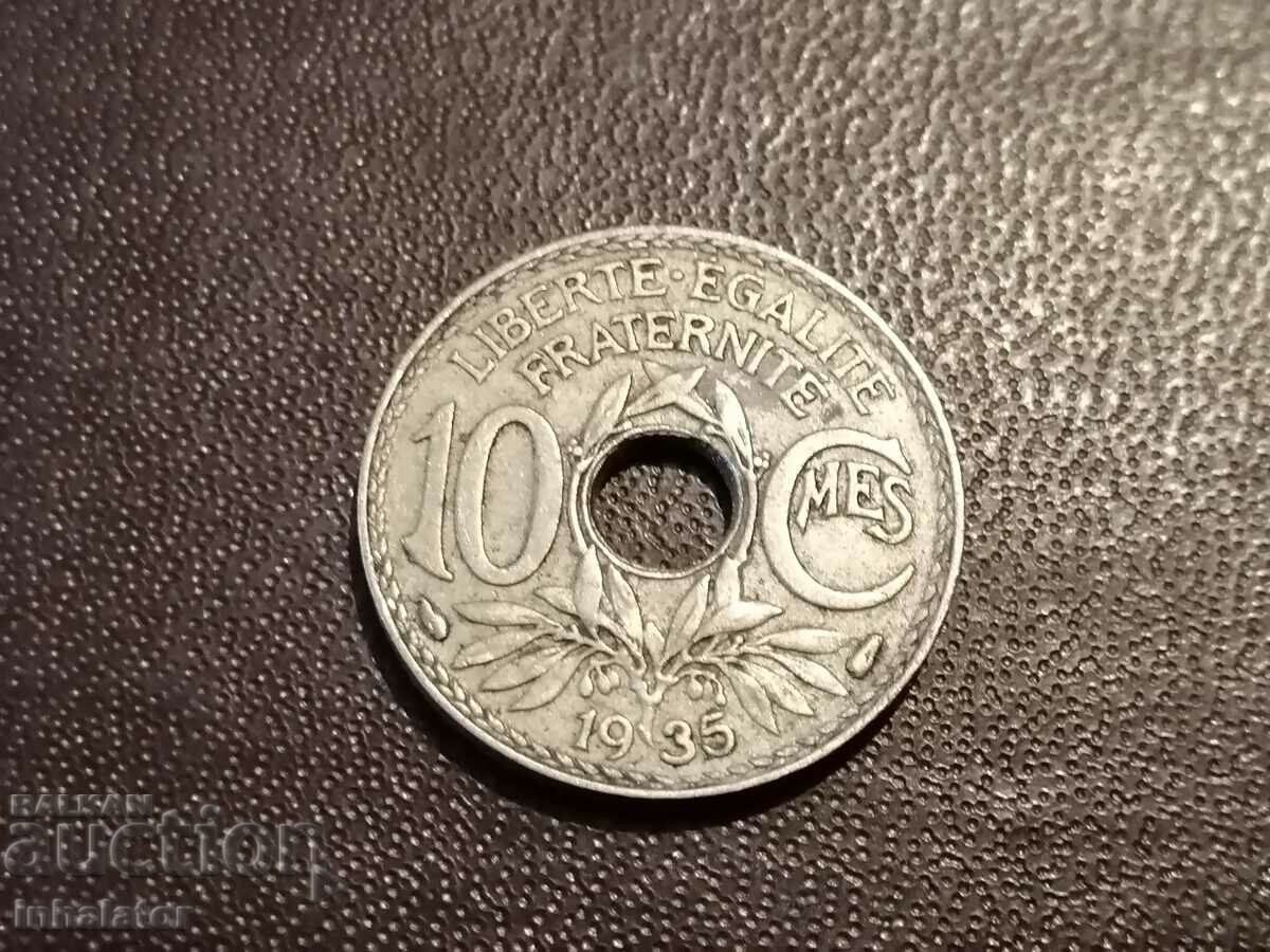 1935 10 centimes Franta