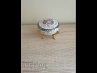 Beautiful porcelain jewelry box