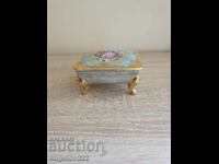 Beautiful porcelain jewelry box