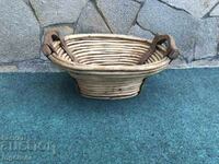 PANER BASKET WOOD ANTIQUE UNIQUE ART