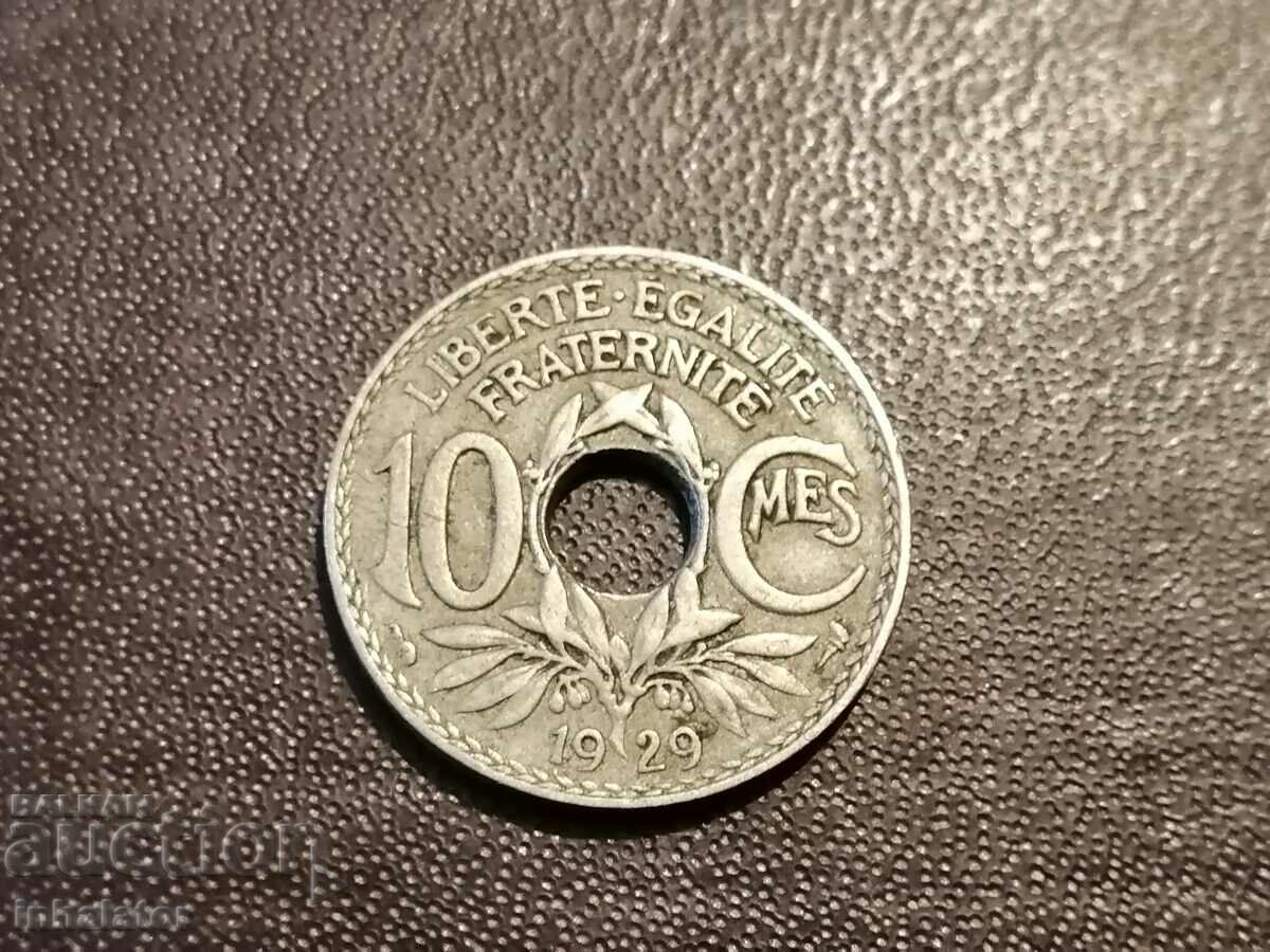 1929 10 centimes France