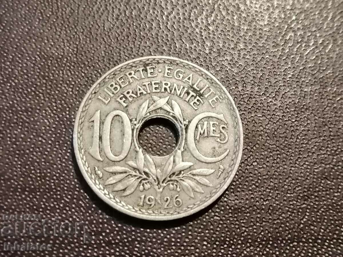 1926 10 centimes Franta