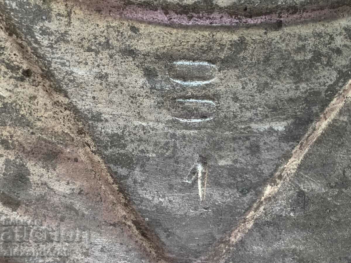 Hexagram Old copper plate /fruit bowl/ - 6