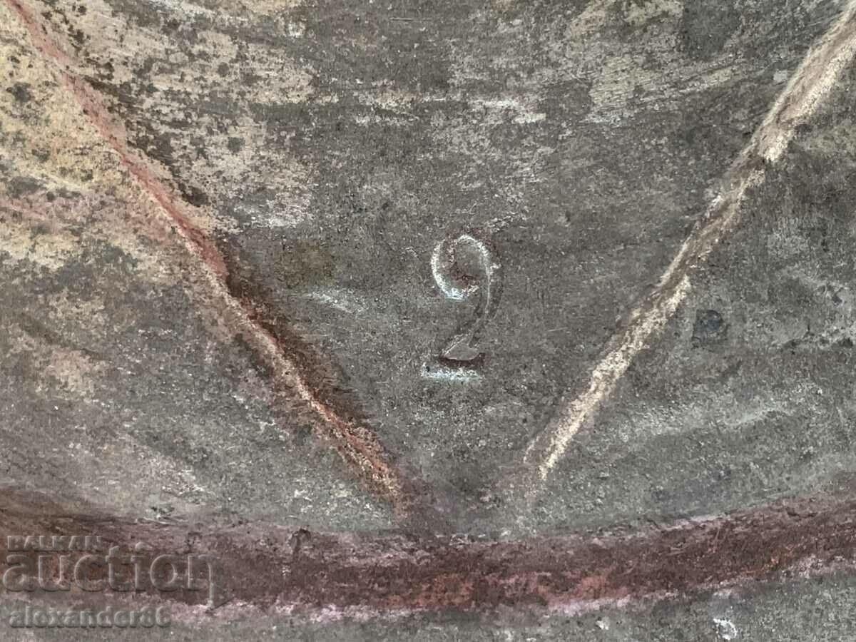 Hexagram Old copper plate /fruit bowl/ - 7