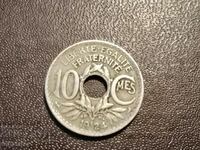 1924 10 centimes Franta